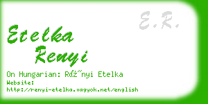 etelka renyi business card
